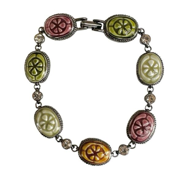 Liz Claiborne Multicolor Cabachon Bracelet - Picture 1 of 10